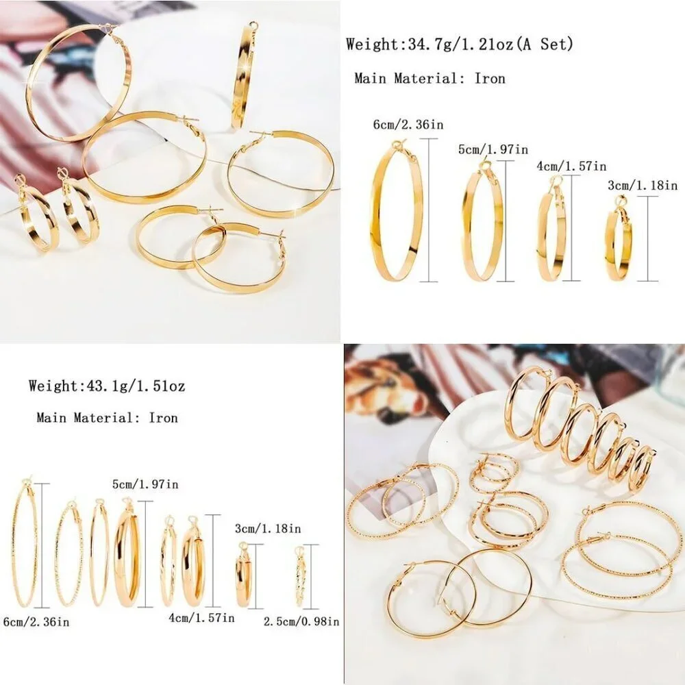 Gold Jewelry Sets for Women Fashion Costume Jewelry Gold Plated Necklace Anklet